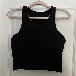 lululemon athletica Black Crop Bra Top